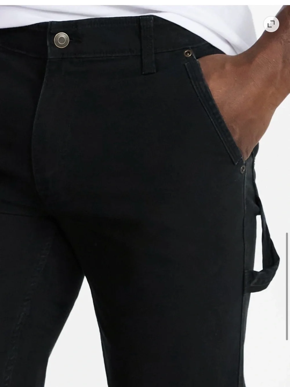 Brahma Men's Black Canvas Carpenter Pants